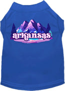 Pet Dog & Cat Screen Printed Shirt, "Arkansas Alpine Pawscape"