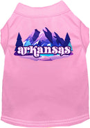 Pet Dog & Cat Screen Printed Shirt, "Arkansas Alpine Pawscape"