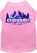 Pet Dog & Cat Screen Printed Shirt, "Colorado Alpine Pawscape"