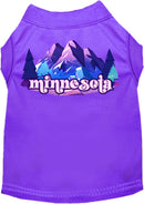 Pet Dog & Cat Screen Printed Shirt, "Minnesota Alpine Pawscape"