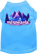 Pet Dog & Cat Screen Printed Shirt, "Minnesota Alpine Pawscape"