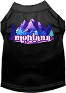 Pet Dog & Cat Screen Printed Shirt, "Montana Alpine Pawscape"