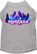 Pet Dog & Cat Screen Printed Shirt, "Montana Alpine Pawscape"