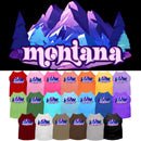 Pet Dog & Cat Screen Printed Shirt, "Montana Alpine Pawscape"