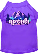 Pet Dog & Cat Screen Printed Shirt, "Nevada Alpine Pawscape"