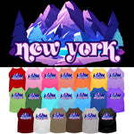 Pet Dog & Cat Screen Printed Shirt, "New York Alpine Pawscape"