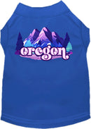 Pet Dog & Cat Screen Printed Shirt, "Oregon Alpine Pawscape"