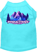 Pet Dog & Cat Screen Printed Shirt, "Pennsylvania Alpine Pawscape"