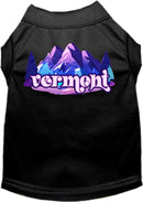 Pet Dog & Cat Screen Printed Shirt, "Vermont Alpine Pawscape"