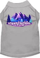 Pet Dog & Cat Screen Printed Shirt, "Washington Alpine Pawscape"