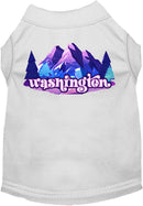 Pet Dog & Cat Screen Printed Shirt, "Washington Alpine Pawscape"