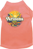 Pet Dog & Cat Screen Printed Shirt, "Arizona Trippy Peaks"