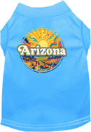 Pet Dog & Cat Screen Printed Shirt, "Arizona Trippy Peaks"