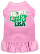 Pet Dog & Cat Screen Printed Dress "In My Lucky Era"