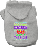 Pet Dog & Cat Screen Printed Hoodie "What Happens On The Float Stays On The Float"