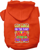 Pet Dog & Cat Screen Printed Hoodie "What Happens On The Float Stays On The Float"