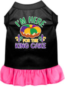 Pet Dog & Cat Screen Printed Dress "I'm Here For The King Cake"