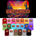 Pet Dog & Cat Screen Printed Shirt for Medium to Large Pets (Sizes 2XL-6XL), "New Mexico Neon Desert"