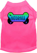 Pet Dog & Cat Screen Printed Shirt for Small to Medium Pets (Sizes XS-XL), "Georgia Mountain Shades"