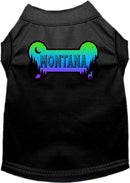 Pet Dog & Cat Screen Printed Shirt for Small to Medium Pets (Sizes XS-XL), "Montana Mountain Shades"