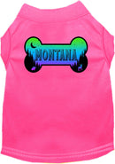 Pet Dog & Cat Screen Printed Shirt for Medium to Large Pets (Sizes 2XL-6XL), "Montana Mountain Shades"