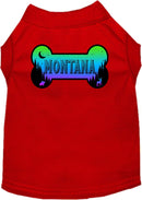 Pet Dog & Cat Screen Printed Shirt for Medium to Large Pets (Sizes 2XL-6XL), "Montana Mountain Shades"