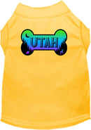 Pet Dog & Cat Screen Printed Shirt for Small to Medium Pets (Sizes XS-XL), "Utah Mountain Shades"