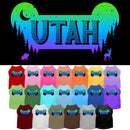 Pet Dog & Cat Screen Printed Shirt for Small to Medium Pets (Sizes XS-XL), "Utah Mountain Shades"