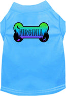 Pet Dog & Cat Screen Printed Shirt for Medium to Large Pets (Sizes 2XL-6XL), "Virginia Mountain Shades"