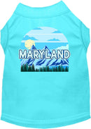 Pet Dog & Cat Screen Printed Shirt for Small to Medium Pets (Sizes XS-XL), "Maryland Trailblazer"