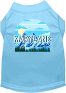 Pet Dog & Cat Screen Printed Shirt for Small to Medium Pets (Sizes XS-XL), "Maryland Trailblazer"