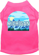 Pet Dog & Cat Screen Printed Shirt for Medium to Large Pets (Sizes 2XL-6XL), "Michigan Trailblazer"