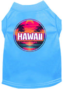 Pet Dog & Cat Screen Printed Shirt for Medium to Large Pets (Sizes 2XL-6XL), "Hawaii Neon Beach Sunset"