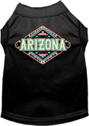 Pet Dog & Cat Screen Printed Shirt for Small to Medium Pets (Sizes XS-XL), "Arizona Peach Aztec"