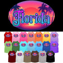 Pet Dog & Cat Screen Printed Shirt for Small to Medium Pets (Sizes XS-XL), "Florida Classic Beach"