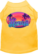 Pet Dog & Cat Screen Printed Shirt for Small to Medium Pets (Sizes XS-XL), "Hawaii Classic Beach"