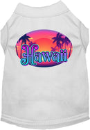 Pet Dog & Cat Screen Printed Shirt for Small to Medium Pets (Sizes XS-XL), "Hawaii Classic Beach"