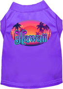 Pet Dog & Cat Screen Printed Shirt for Medium to Large Pets (Sizes 2XL-6XL), "Hawaii Classic Beach"