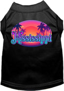 Pet Dog & Cat Screen Printed Shirt for Small to Medium Pets (Sizes XS-XL), "Mississippi Classic Beach"