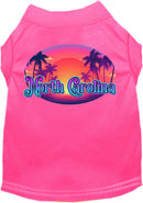 Pet Dog & Cat Screen Printed Shirt for Medium to Large Pets (Sizes 2XL-6XL), "North Carolina Classic Beach"