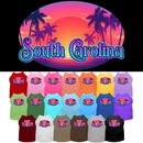 Pet Dog & Cat Screen Printed Shirt for Medium to Large Pets (Sizes 2XL-6XL), "South Carolina Classic Beach"