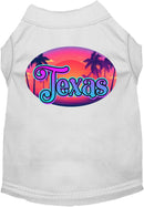 Pet Dog & Cat Screen Printed Shirt for Small to Medium Pets (Sizes XS-XL), "Texas Classic Beach"