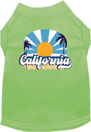 Pet Dog & Cat Screen Printed Shirt for Medium to Large Pets (Sizes 2XL-6XL), "California Coast"