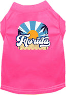 Pet Dog & Cat Screen Printed Shirt for Small to Medium Pets (Sizes XS-XL), "Florida Coast"