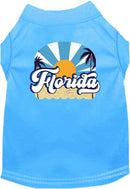 Pet Dog & Cat Screen Printed Shirt for Small to Medium Pets (Sizes XS-XL), "Florida Coast"