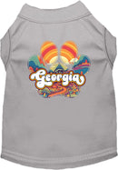 Pet Dog & Cat Screen Printed Shirt for Small to Medium Pets (Sizes XS-XL), "Georgia Groovy Summit"