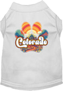 Pet Dog & Cat Screen Printed Shirt for Medium to Large Pets (Sizes 2XL-6XL), "Colorado Groovy Summit"