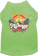 Pet Dog & Cat Screen Printed Shirt for Medium to Large Pets (Sizes 2XL-6XL), "Michigan Groovy Summit"