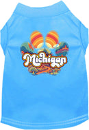 Pet Dog & Cat Screen Printed Shirt for Medium to Large Pets (Sizes 2XL-6XL), "Michigan Groovy Summit"