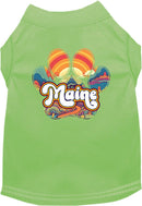 Pet Dog & Cat Screen Printed Shirt for Small to Medium Pets (Sizes XS-XL), "Maine Groovy Summit"